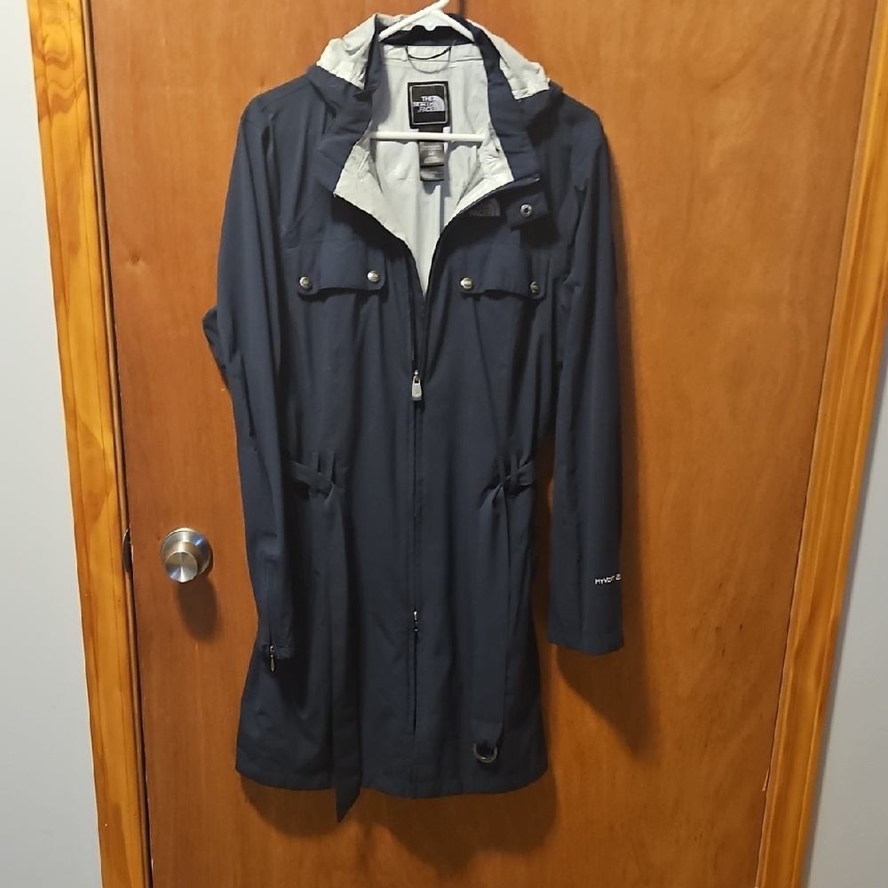 The North Face Dark Blue Hooded Raincoat